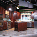 Frigidaire/Lowe's Kitchen Installed for SMT - A complete kitchen was installed in our studio for a satellite media tour, then removed the following day. Celebrity Chef Dave Lieberman was the talent.