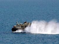 LCAC off the coast of Haifa, Israel [photo: NC1 Wilson Bastidas]