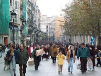 The Rambla in Barcelona [photo: LCDR Humberto Zuniga]